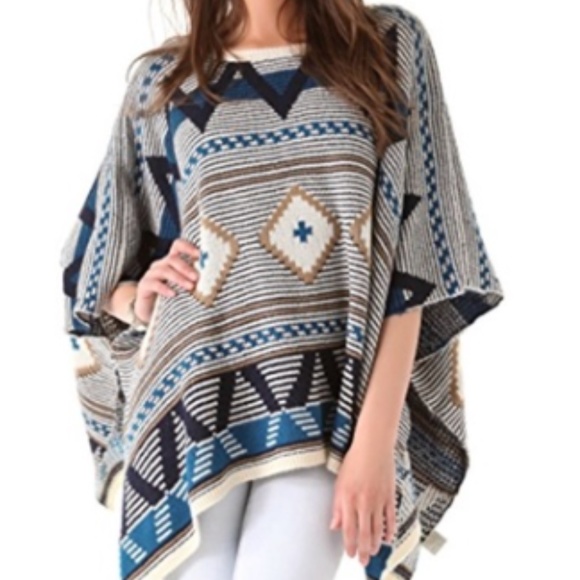 BB Dakota Sweaters - BB Dakota Poncho Sweater